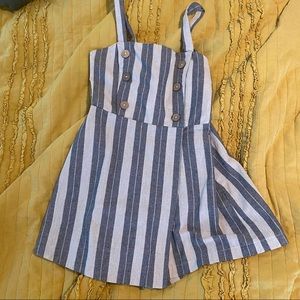 Striped romper